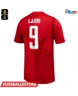 Günstige Kanada Cyle Larin #9 Heimtrikot WM 2026 Kurzarm